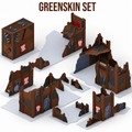 Set de décors Peaux-Vertes pour table de Wargame – Compatible V11