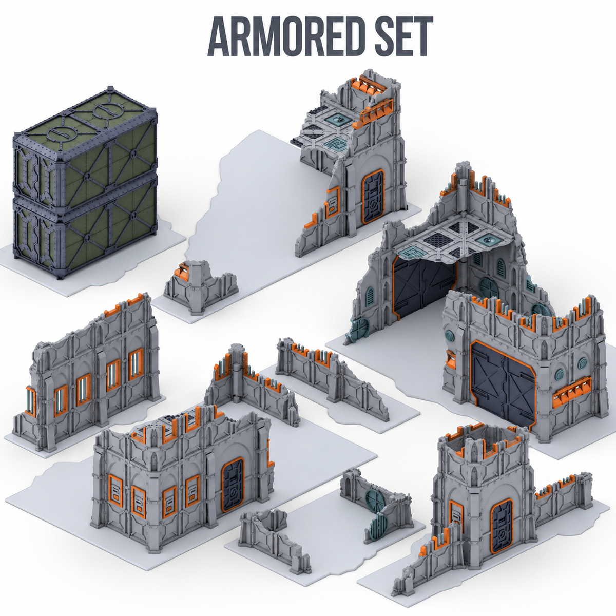 Set de décors Fortifications Impériales pour table de Wargame – Compatible V11