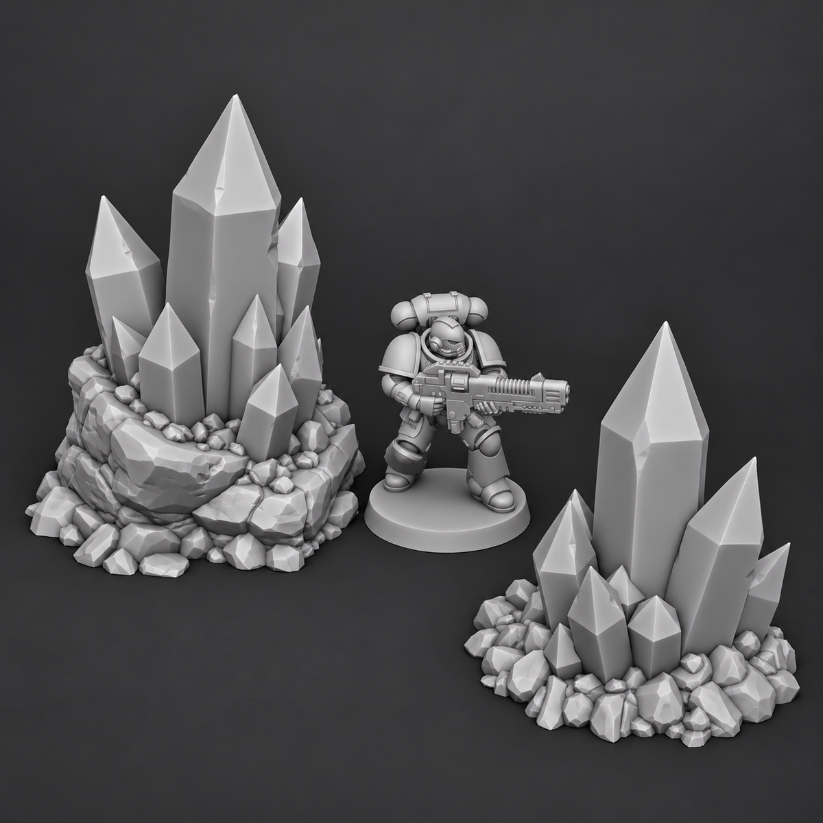 Set de 5 Cristaux Rocheux