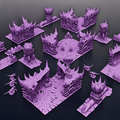 Set de décors Alien pour table de Wargame – Compatible V11